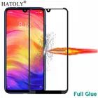 Закаленное стекло HATOLY с полной проклейкой для Xiaomi Redmi Note 7, пленка для защиты экрана Xiaomi Redmi Note 7 Pro, полное покрытие, защита от пыли