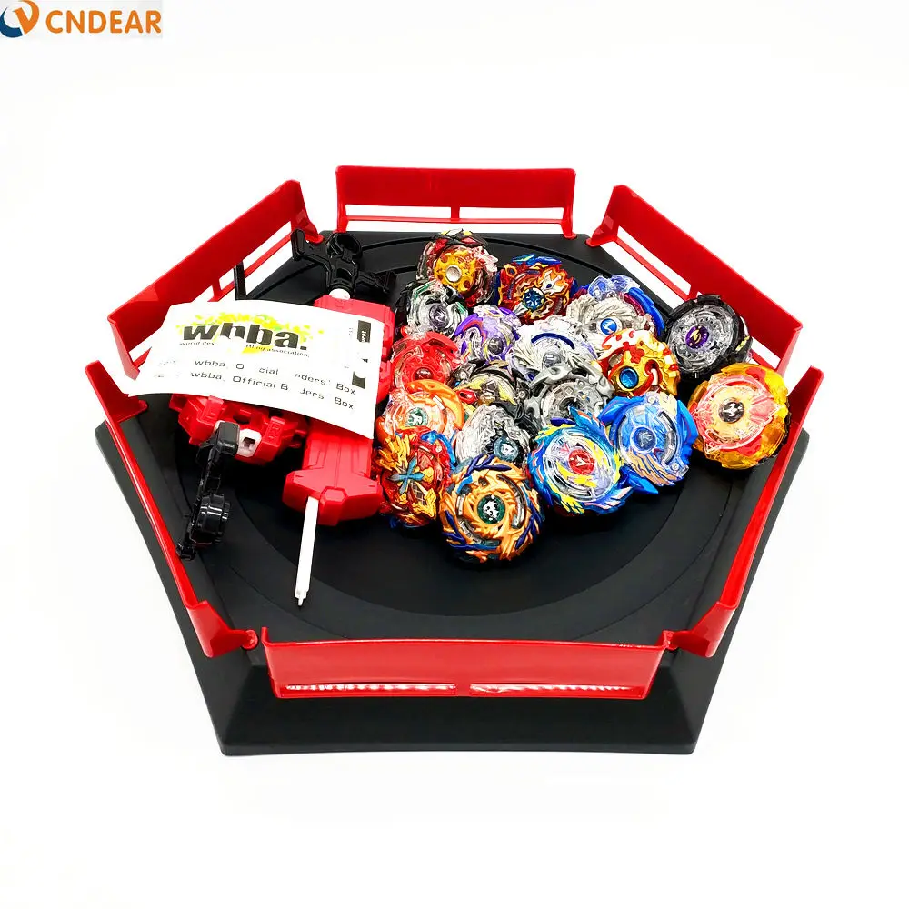 18pcs Arena 1 Прямая Beyblade Burst игрушки с пусковым устройством стартер и арена Bayblade Металл Fusion Бог спиннинг Топы Bey Blade лезвия игрушки - Цвет: 18pcs Arena 1