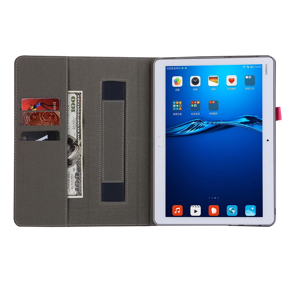 Полиуретан) с откидной крышкой с функцией подставки для huawei MediaPad M3 Lite 10 WP Honor Waterplay 10,1 Smart Cover с ручной противоударный чехол из искусственной кожи чехол