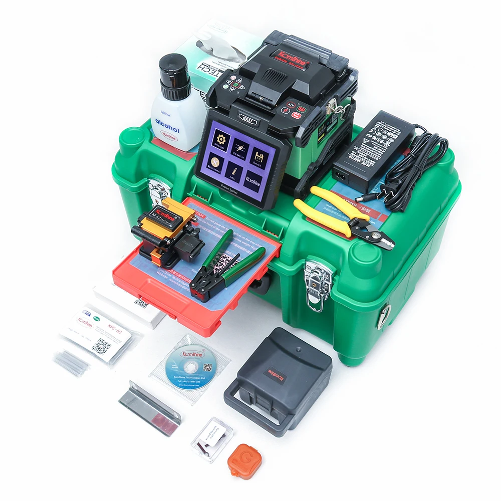 Fusion Splicer Kit w/ KF-52 Fiber Cleaver +JDSU SMART VIAVI 100A OTDR 33/31dB+ Power Meter+Laser Source+Visual Fault Locator/VFL | Мобильные