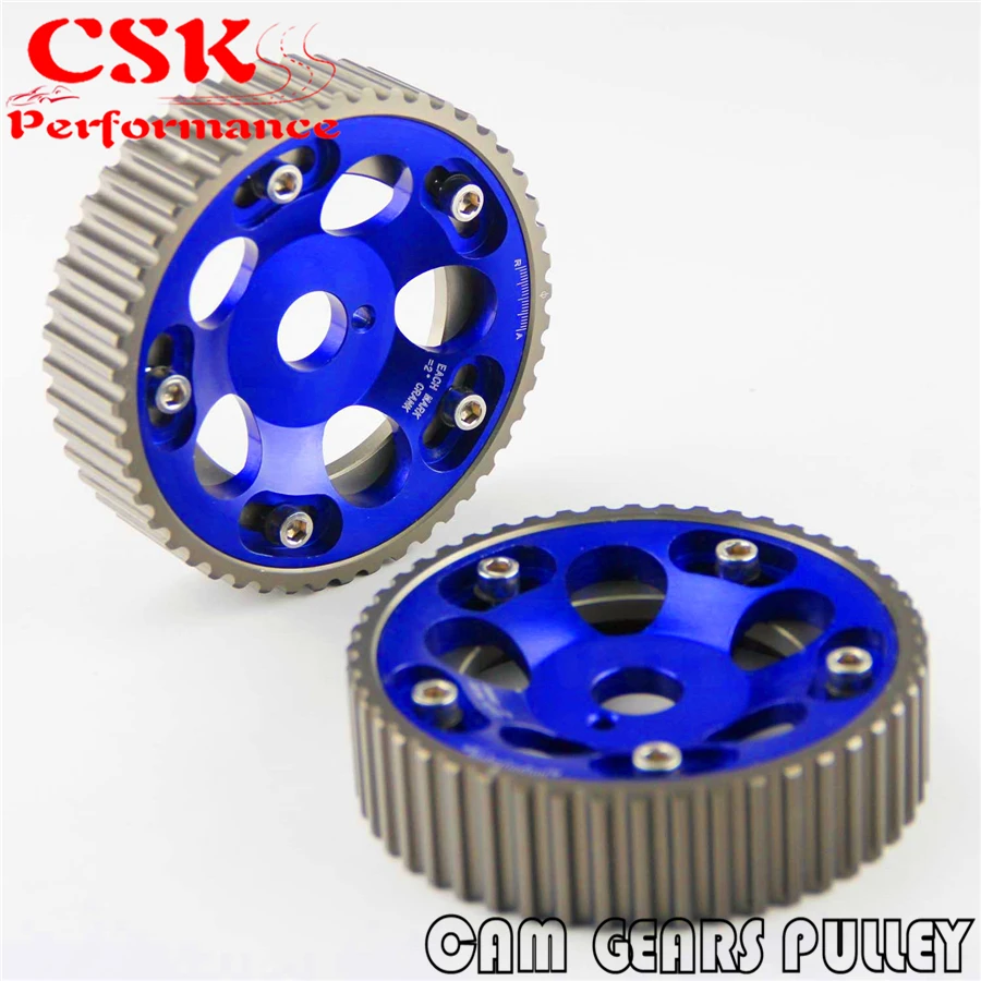 Комплект регулируемых шестеренок для Toyota Supra 1JZ 1JZGTE 2JZ 2JZGTE синий 2 шт.|pulley kit|cam