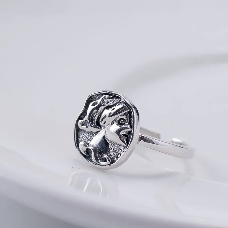 Женское серебряное кольцо в виде портрета камеи из серебра 925 пробы|Кольца| |