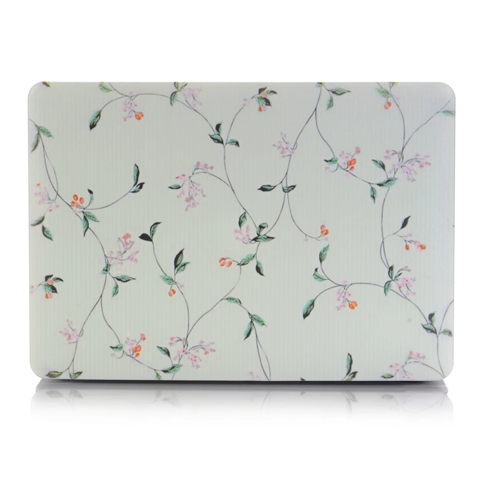 Цветной защитный жесткий чехол в цветочек для MacBook 12 дюймов Air 11 13 Pro 15 Retina Touch Bar |