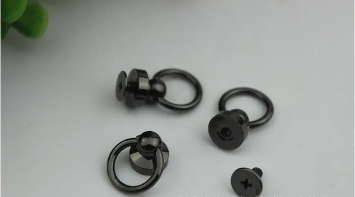 20 шт./партия) DIY аппаратное Покрытие обработки кожаная сумка aglet боковые заклепки винт соединения пряжки, декоративные аксессуары