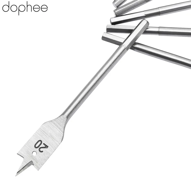Dophee 19/20/22/26/28/30/32 мм ручные инструменты сверла для сверления дерева лопата с плоской головкой деревообрабатывающий Лопата весло дерево Сталь Мощность инструмент* 7