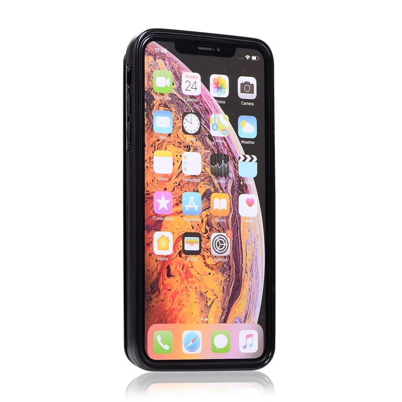 Чехол для iPhone 8 X XS MAX XR флип бумажник чехол с держателем карты Рельефный цветок