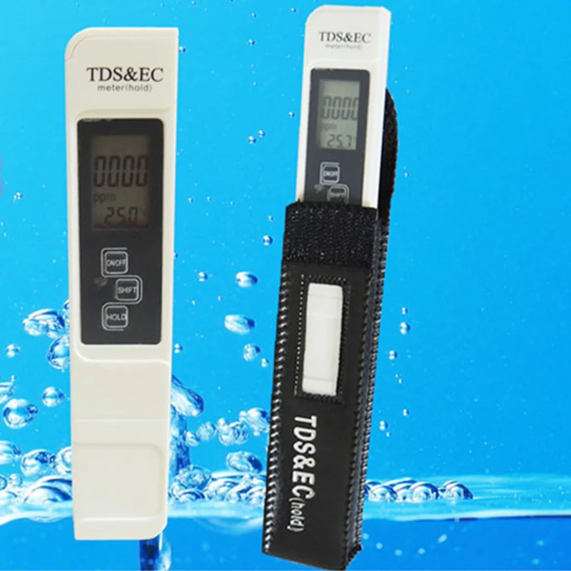 Аквариумный бассейн воды 0,0-14.0pH Цифровой PH тестер+ Цифровой TDS EC метр 0-5000ppm tds& 0-9990us/cm Измеритель проводимости с сумкой