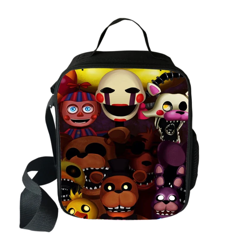 Freddy 12 Мультфильм пять ночей у Фредди Портативный Ланч-мешок для женщин и мужчин пикника Кемпинг термо изолированная сумка для школьников мешок для хранения еды - Цвет: Freddy 12