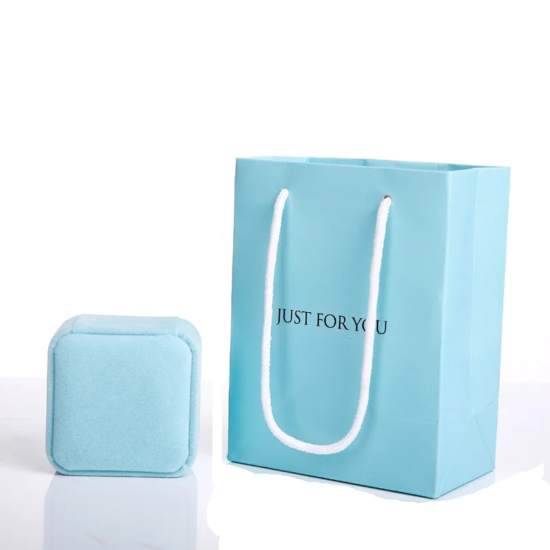 50sets Luxury Custom Logo Printed Velvet Jewelry Gift Boxes Paper Packaging Bag for Bracelet Earrings Ring Necklace | Дом и сад