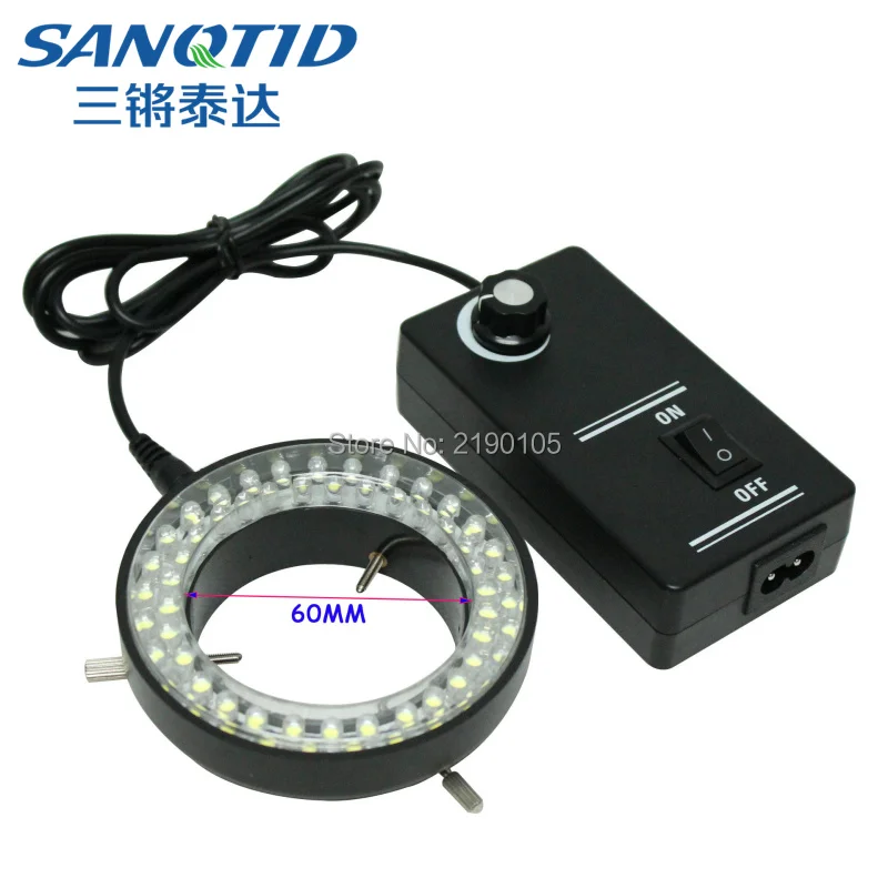 Регулируемая кольцесветильник лампа с 60 светодиодный осветительная для