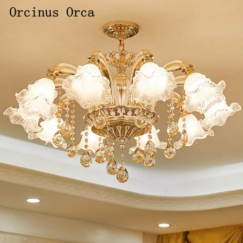 Французская роскошная хрустальная люстра для гостиной столовой европейский