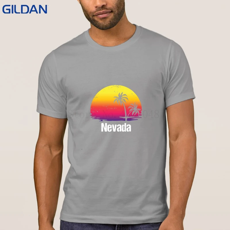 Юмор летние каникулы Nevada футболка одноцветное Цвет Camiseta для Для мужчин веселый