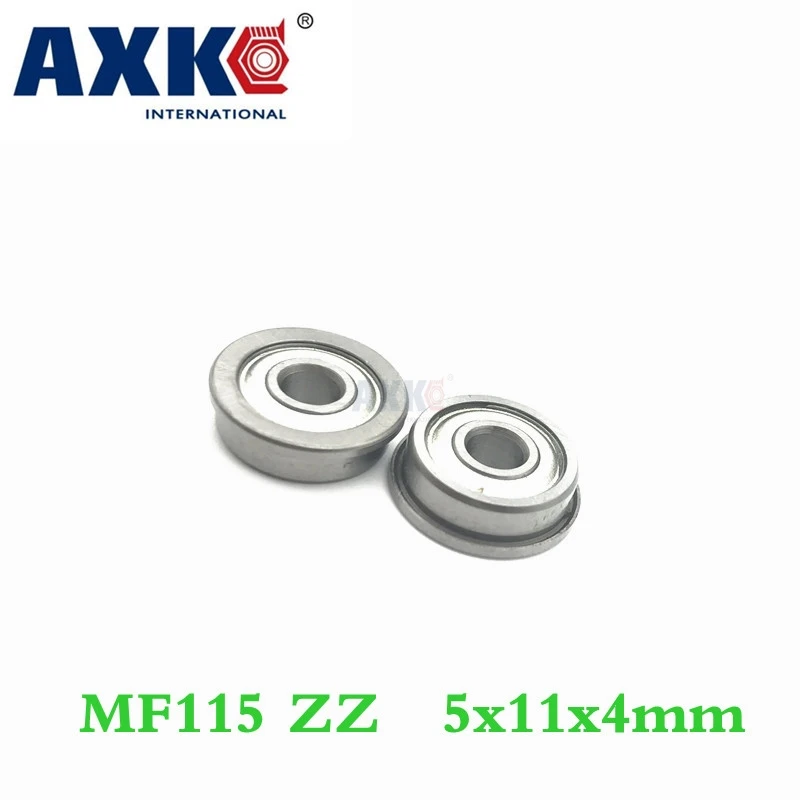 

Axk 30pcs/lot Mf115zz Mf115 Zz 5x11x4mm Miniature Flange Bearing Thin Wall Deep Groove Ball Radial Ball Bearing Brand New