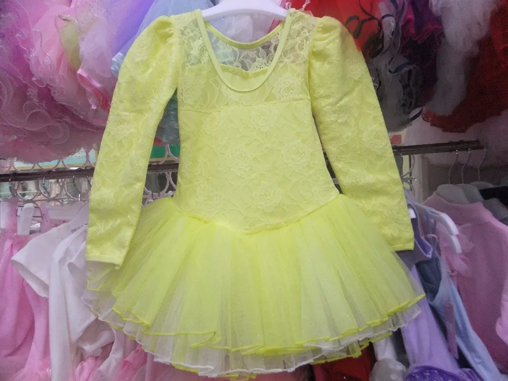 Быстрая доставка оптовая продажа стандартная Корейская желтая детская балетная