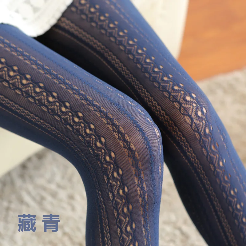1pair Women Fishnet Tights Lace hollow Sexy Female Pantyhose Stockings Hollow Out Silk For Girl Woman Collant Hosiery | Женская одежда