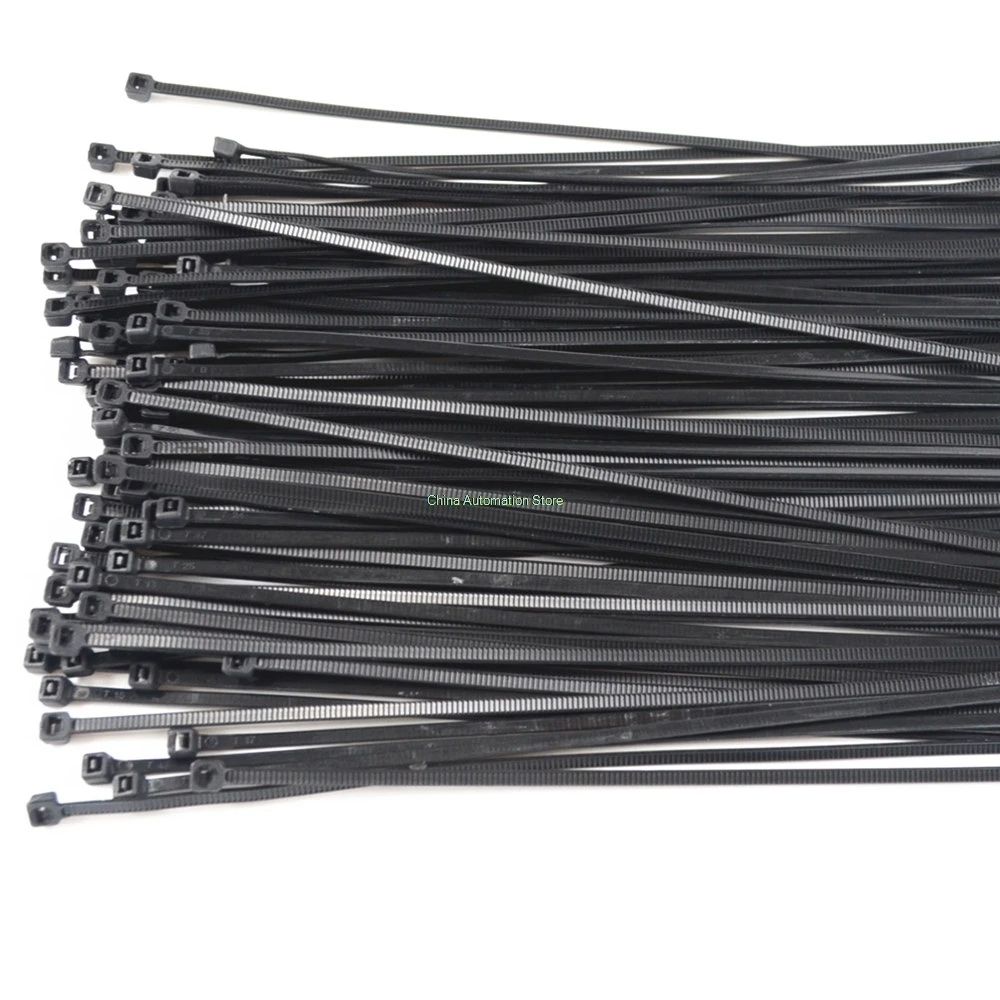 IMC горячая распродажа 100 шт. 150 мм x 2 электрическая кабельная стяжка внешняя черная