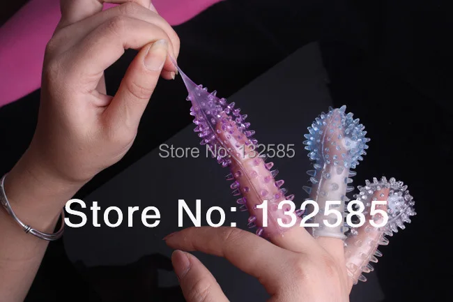 Pleasure Toys Sex Adult Products for men elastic sex crystal finger sleeve free shipping | Красота и здоровье