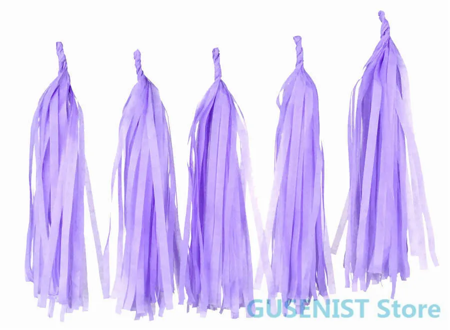 LS23.Light Purple 5 шт./партия 14 дюймов тканевая Бумажная гирлянда цветок для дня рождения Свадебная вечеринка для украшения детского душа Висячие ремесленные принадлежности - Цвет: LS23.Light Purple