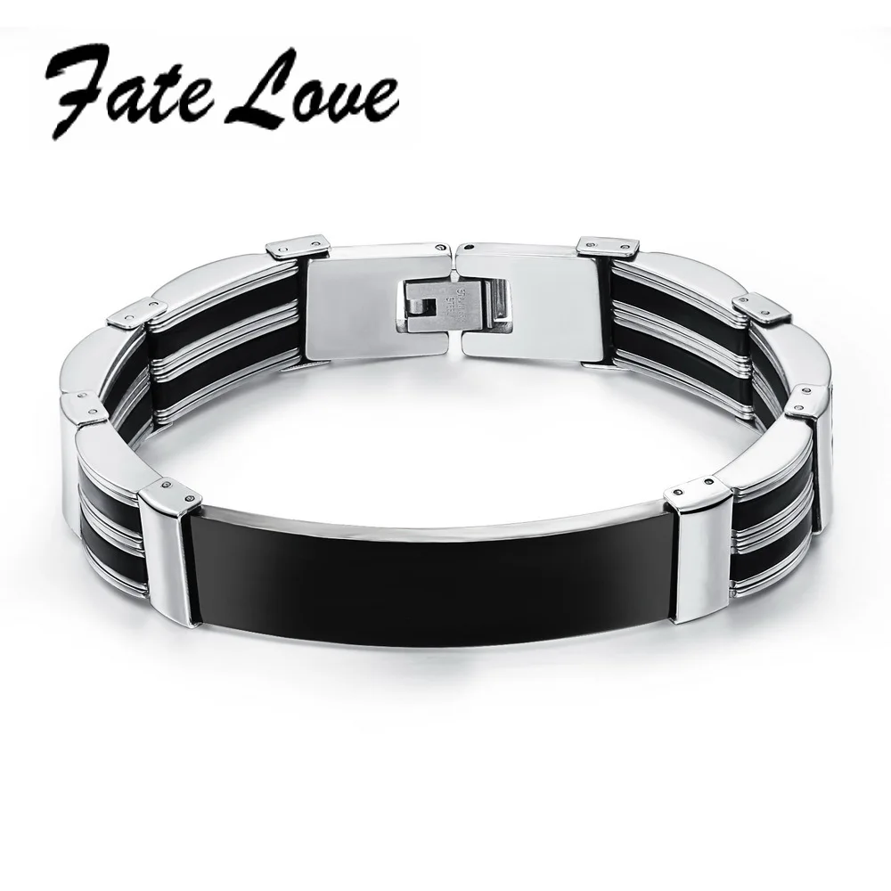 Fate Love, высокое качество, панк, двойной слой, Воловья кожа, браслеты, ручная работа, плетение, магнитная пряжка, мужской браслет, модные украшения, FL887