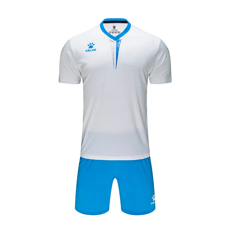 Kelme, новинка, Футбольная Футболка, набор, индивидуальные мужские Детские костюмы в том же стиле, форма, тренировочные костюмы, Джерси, 3891047