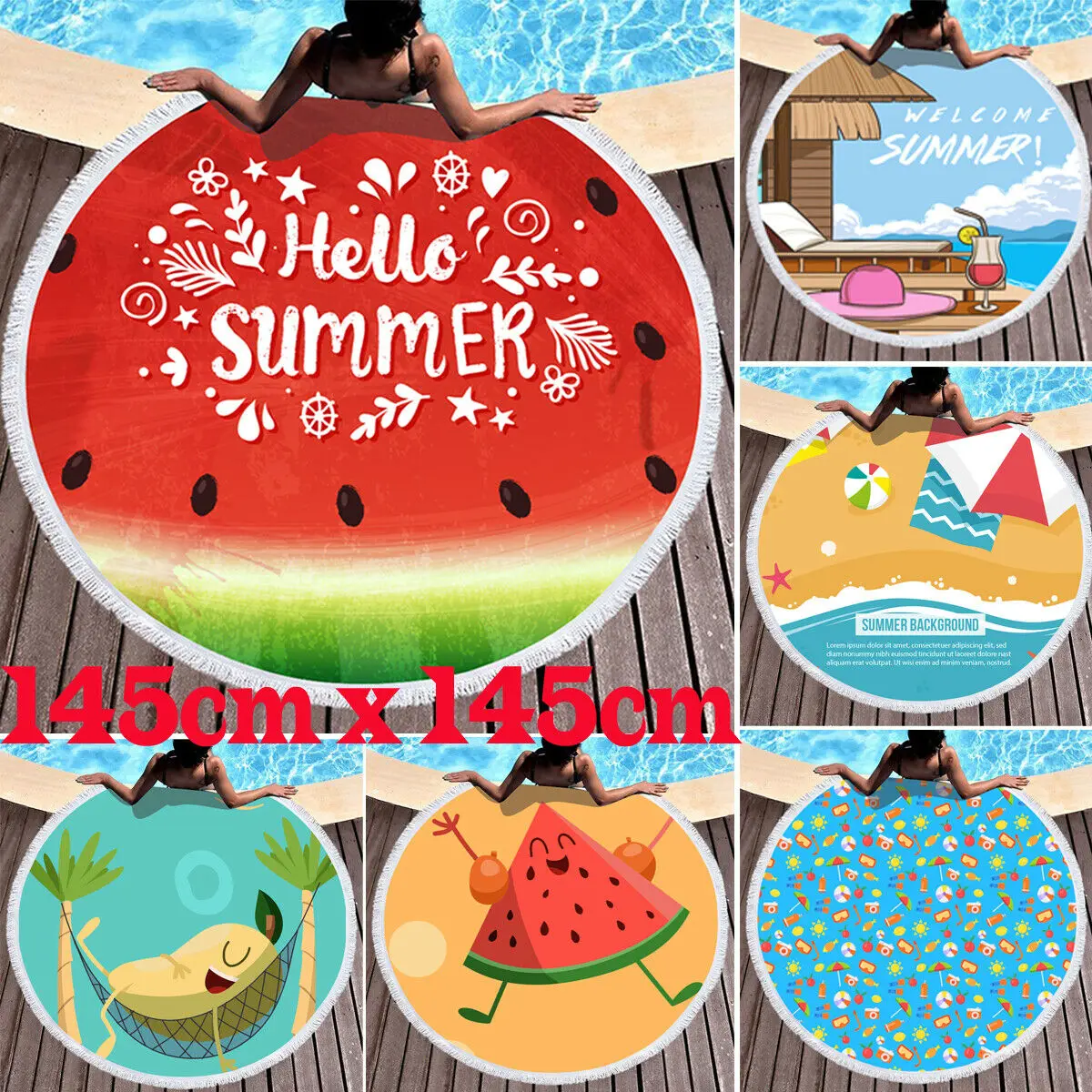 Милое солнцезащитное полотенце для ванной пляжное шарф с рисунком фруктов