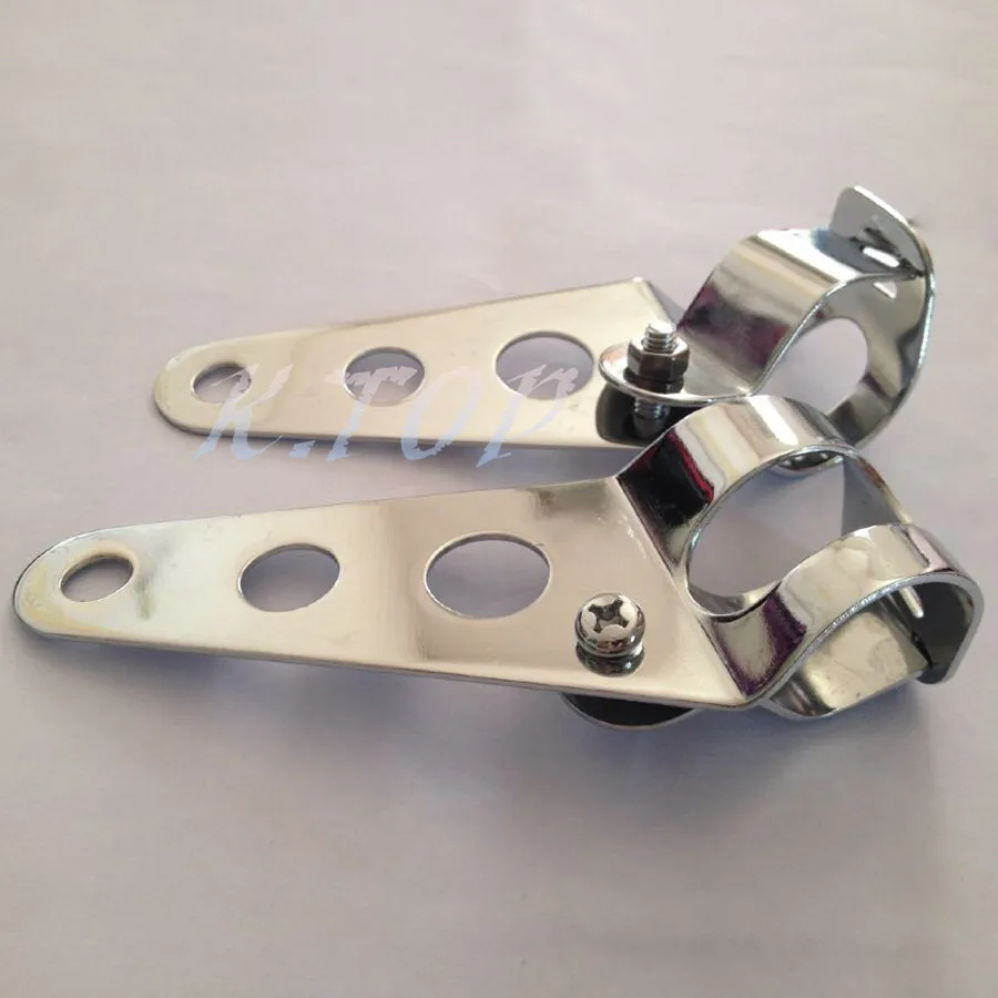 Универсальный хромированный Кронштейн для передней фары мотоцикла в уличном