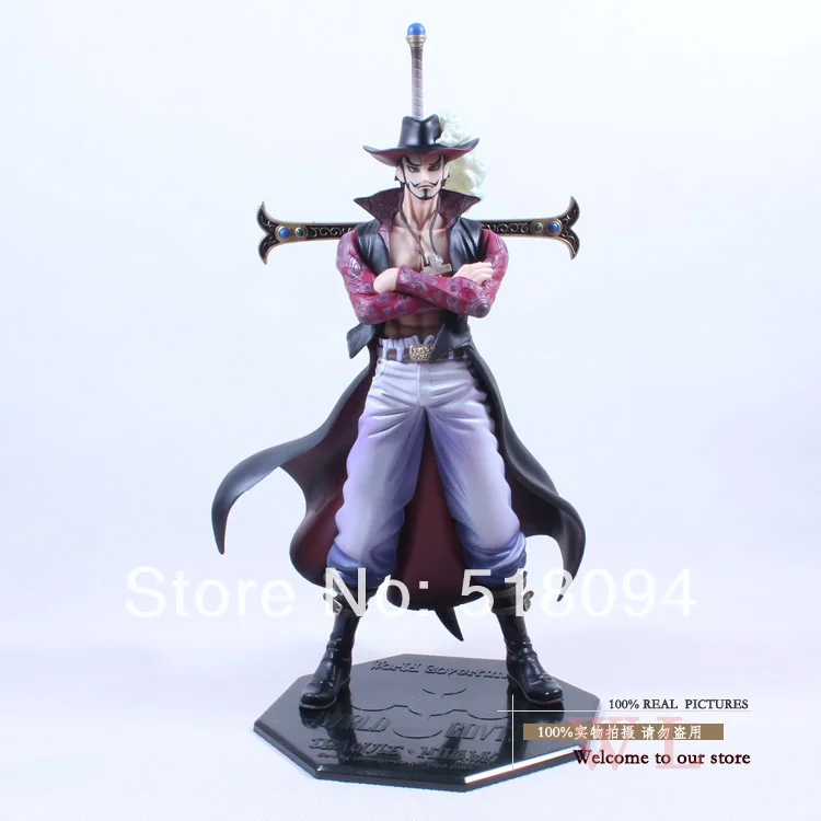 Бесплатная доставка аниме одна часть поп Dracule Mihawk пвх фигурку коллекция модель