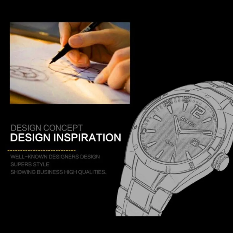 Luxury Business Analog Display Date Men's Quartz Watch Casual Men Watches Relogio Masculino Montre Homme | Наручные часы