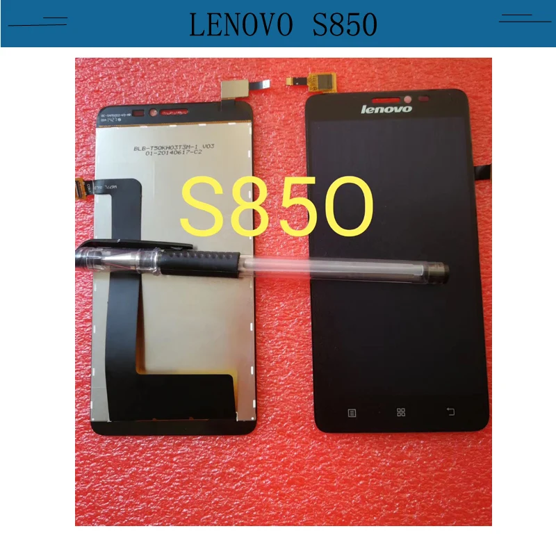 Для Lenovo S850 ЖК дисплей панель с сенсорным экраном дигитайзер сенсор в сборе рамкой