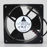 original efb1212she 12v 1 2a 12038 12cm chassis server cooling fan
