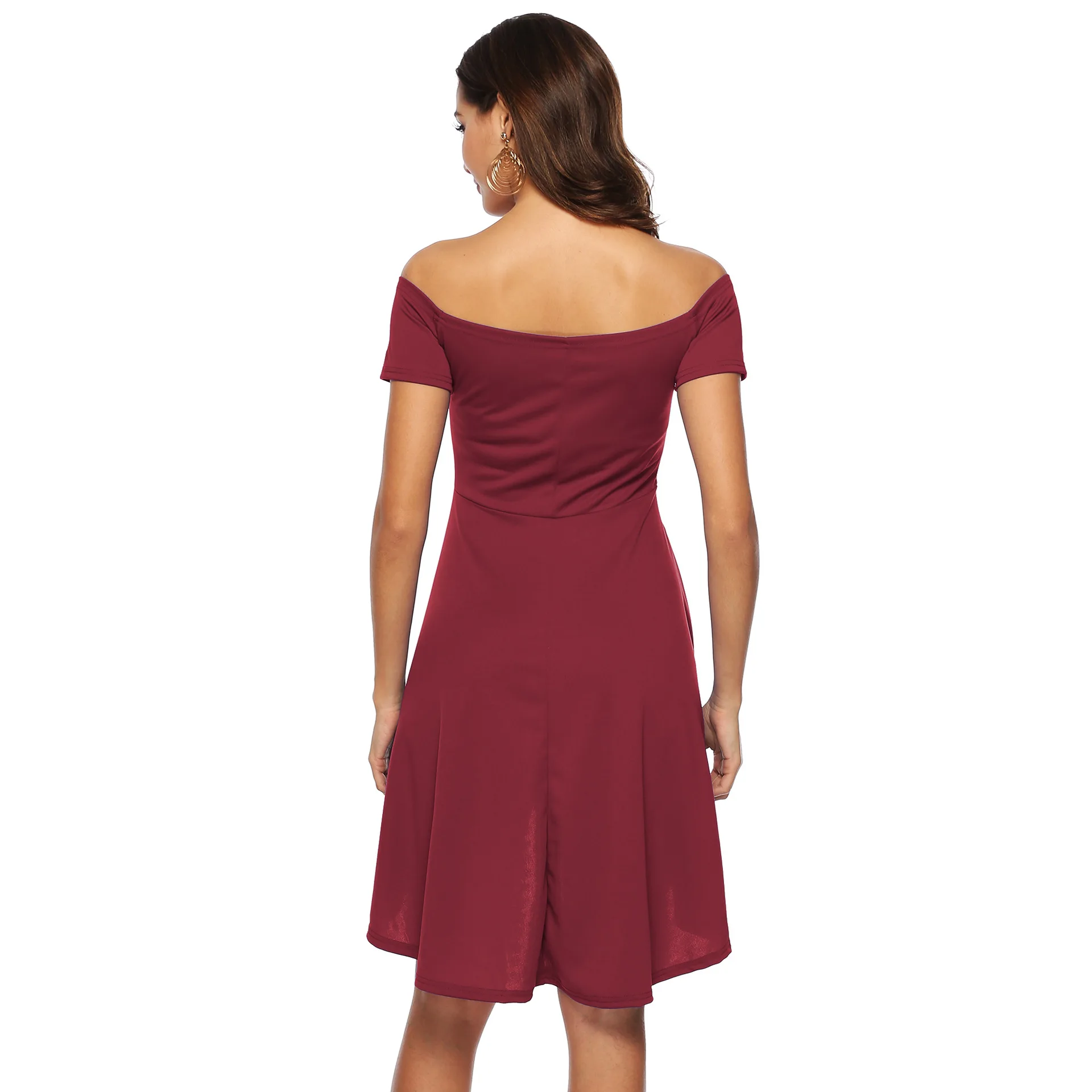 Женское платье с коротким рукавом ретро платье-трапеция независимая станция