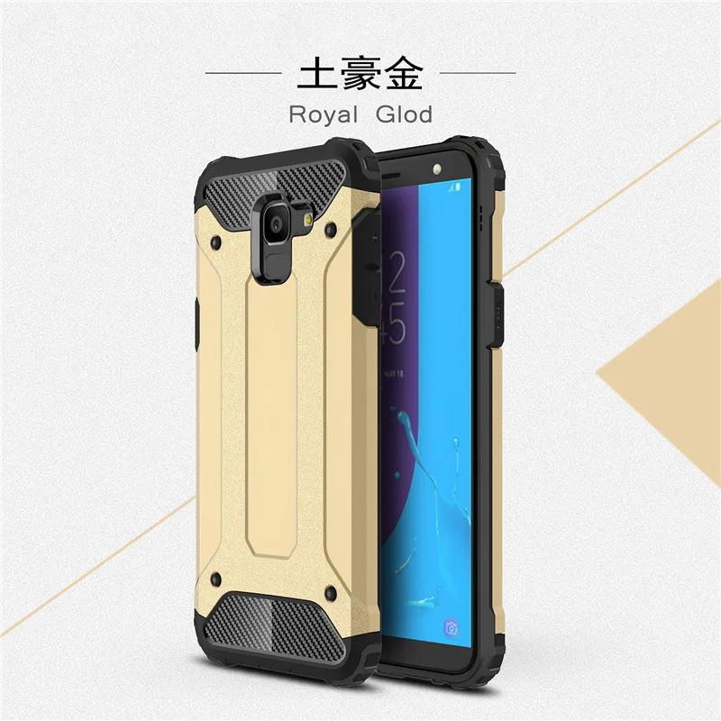 Армированный чехол для телефона для samsung Galaxy J7 Neo MAX J3 J5 Grand Prime J4 J6 A6 A8 плюс A3 A5 A7 жесткий чехол-накладка из поликарбоната и термополиуретана чехол-накладка