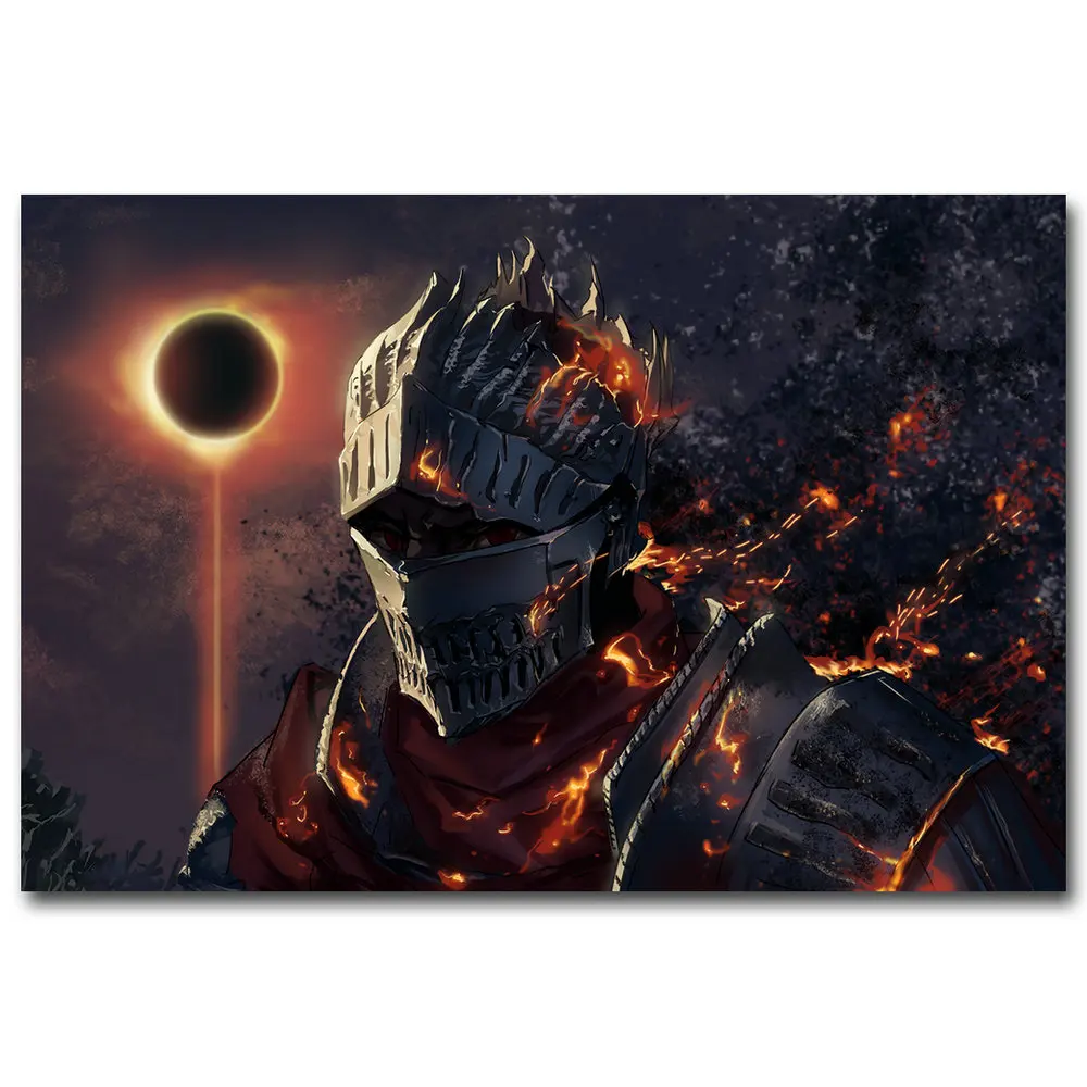 NICOLESHENTING Dark Souls 1 2 3 художественная шелковая ткань постер печать 13x20 24x36 дюймов игровая картина для декора стен 017 - Цвет: Picture 3