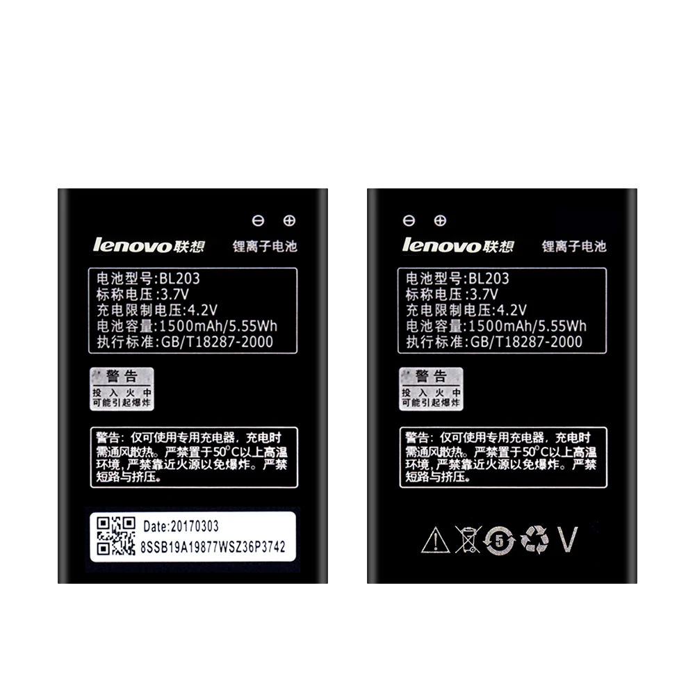 Оригинальный аккумулятор BL203 для Lenovo A66 A278T A365E A385E A308T A369 A318T A269 A300 A238T 1500mAh