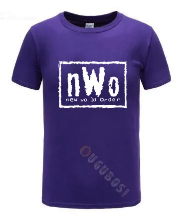 Мужская черная футболка WCW борьбе NWO New World Ink Wolfpac мужские Брендовые топы одежда