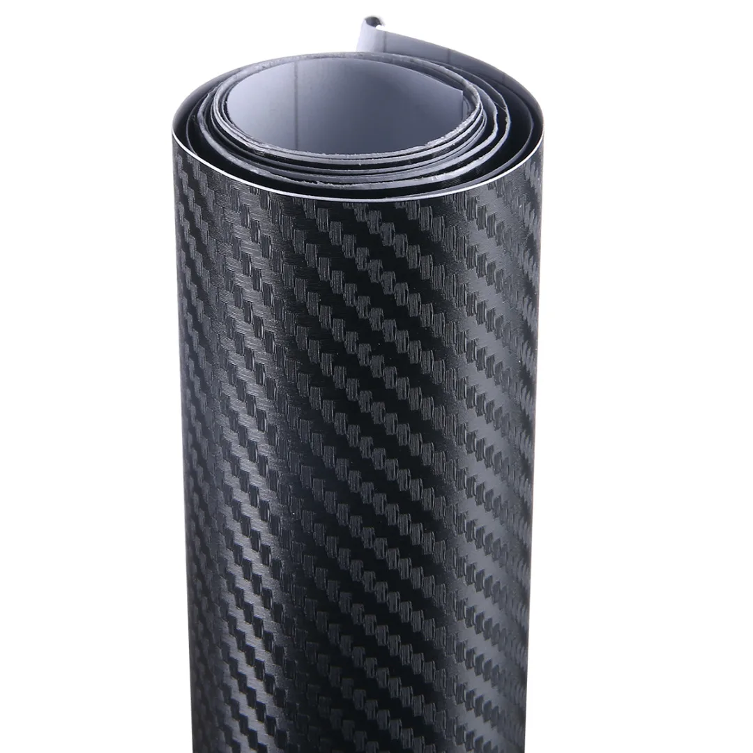 Матовая Черная Виниловая 3d пленка из углеродного волокна 30 х15 0/45 0/60x150 см|Наклейки