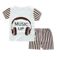 2019 summer baby girl clothes body suit quality 100 cotton kids clothes cartoon music baby boy clothes childrens clothes sets