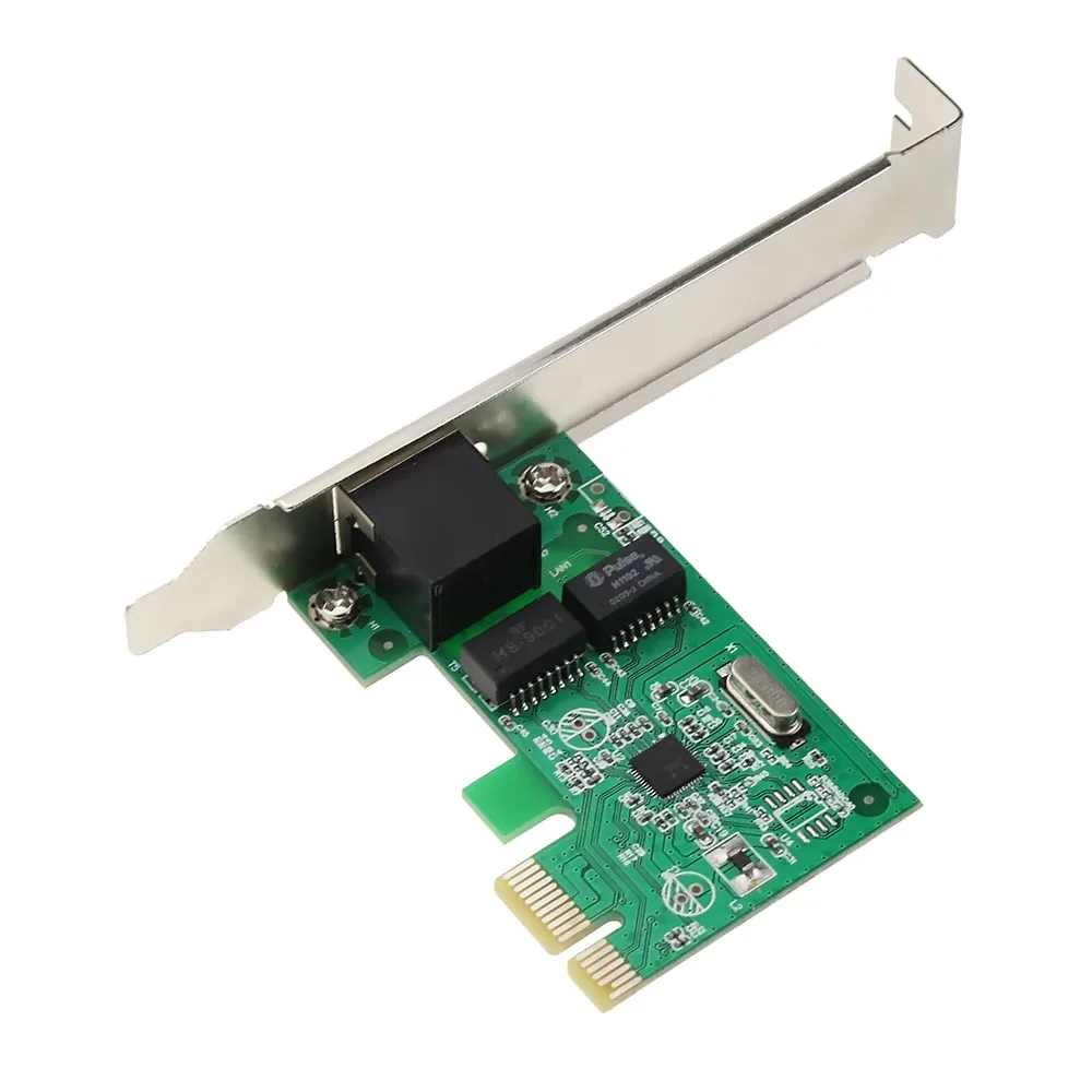 Гигабитный Ethernet LAN низкопрофильный PCI Express(PCIe) сетевой контроллер карты 10/100/1000M RJ-45 RJ45 LAN адаптер конвертер для ПК