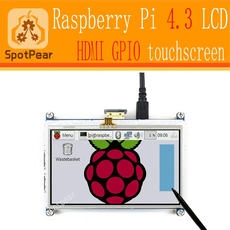 Сенсорный экран Raspberry pi 4 3 дюйма HDMI LCD более умный чем 5 дюймовый ЖК дисплей и 7