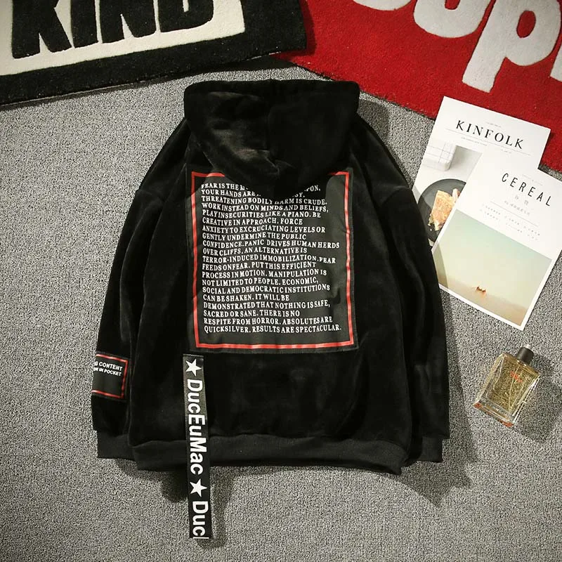 Толстовки мужские в стиле пэчворк Модный повседневный свитшот хип хоп