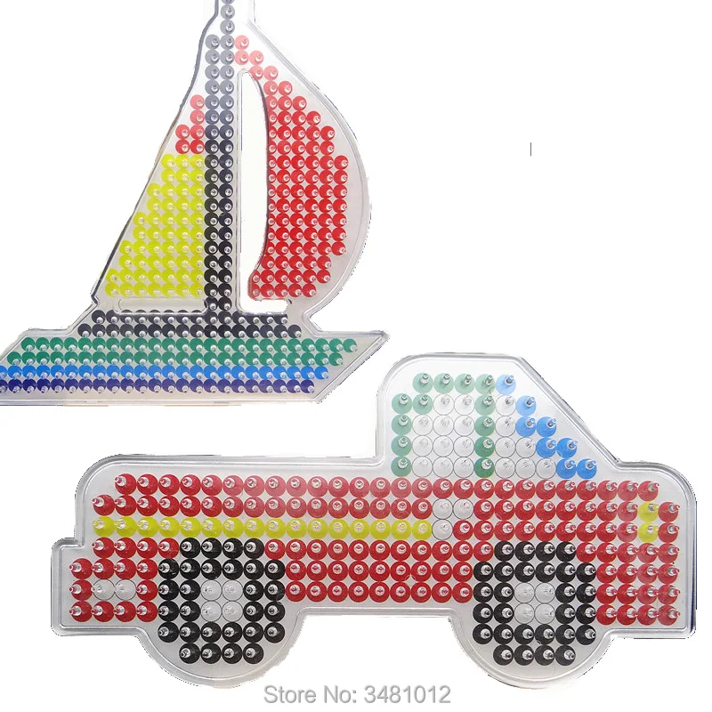 2 шт. пакет бусины Хама 5 мм DIY прозрачные pegboard Perler Bead Puzzle инструмент для творчества