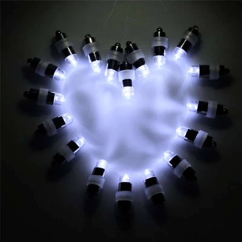 100pcs/lot BALLOON LIGHT Battery Operated Paper Lantern Lights Waterproof LED Lights Wedding Party Event Decor Lights