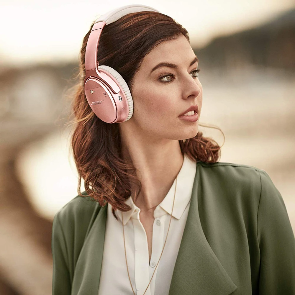 Беспроводные bluetooth-наушники Bose quietкомфорт 35 II ANC с гарнитурой для басов, акустические наушники с шумоподавлением и микрофоном