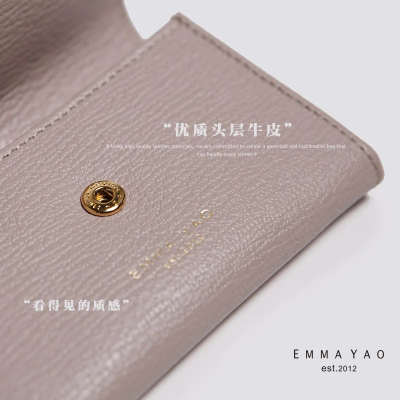 EMMA YAO женский кошелек, Модный женский кошелек для монет, брендовый женский кошелек