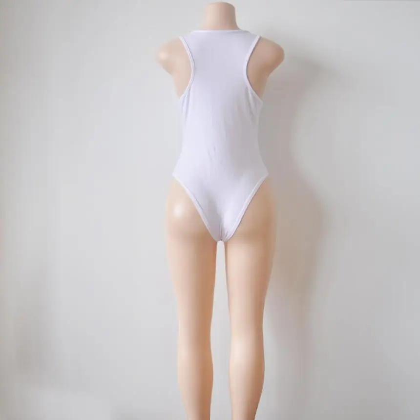 2017 мода 1 шт женский без рукавов сиамский однотонный сексуальный тонкий