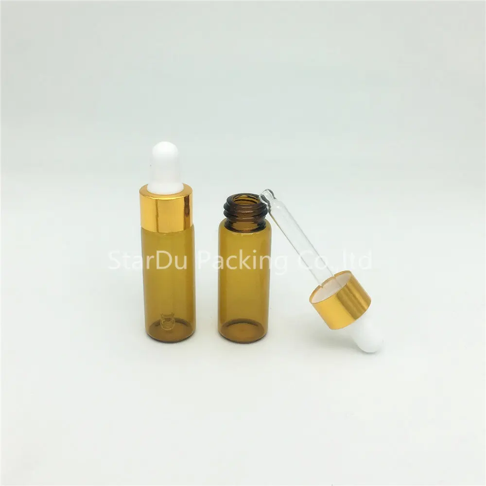 Пипетка для жидкости из янтарного стекла 5 мл 300 шт.|bottle 5ml|bottle pipette5ml glass dropper |
