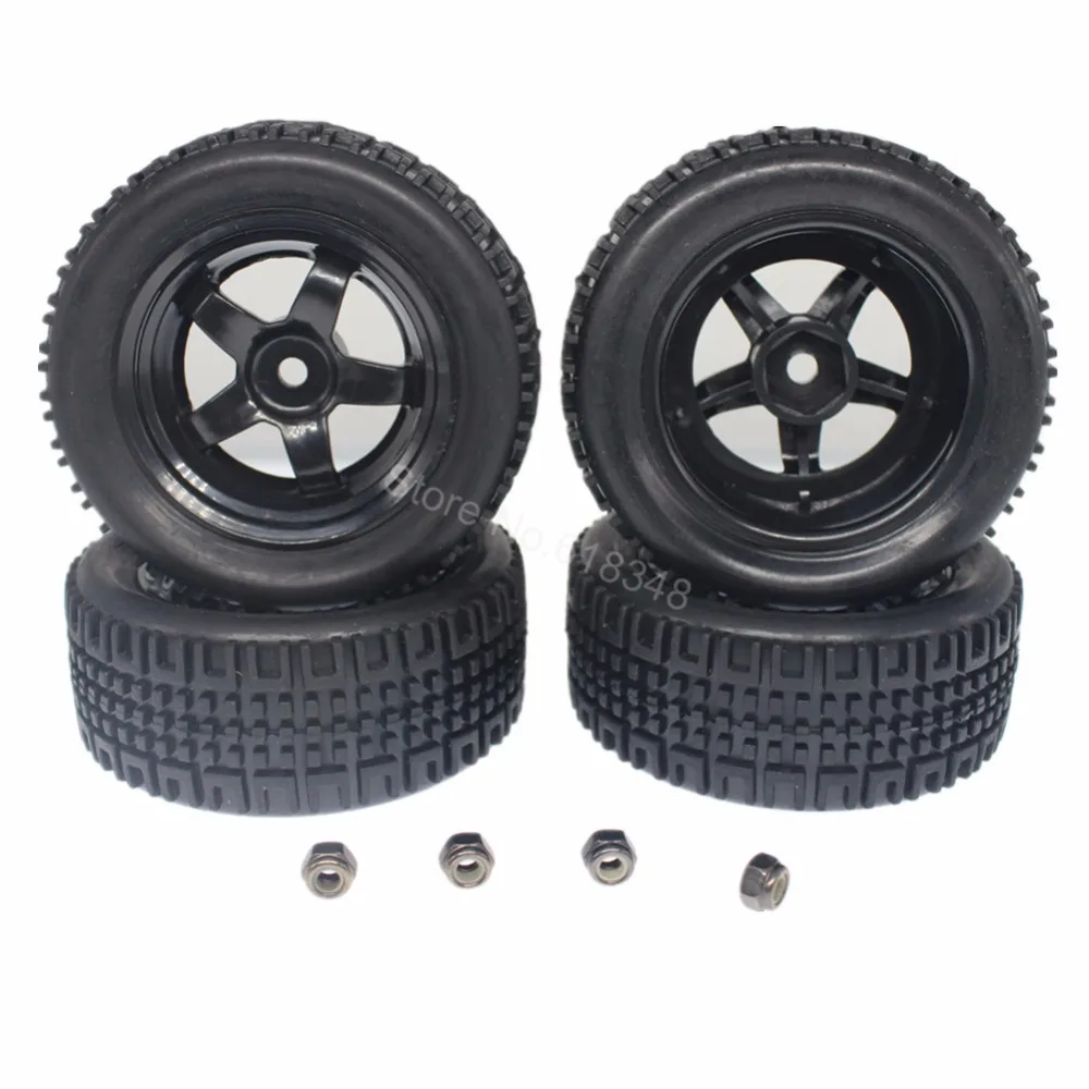 4 шт. 76 мм RC шины и колесные диски набор поролоновые вставки 12 шестигранный