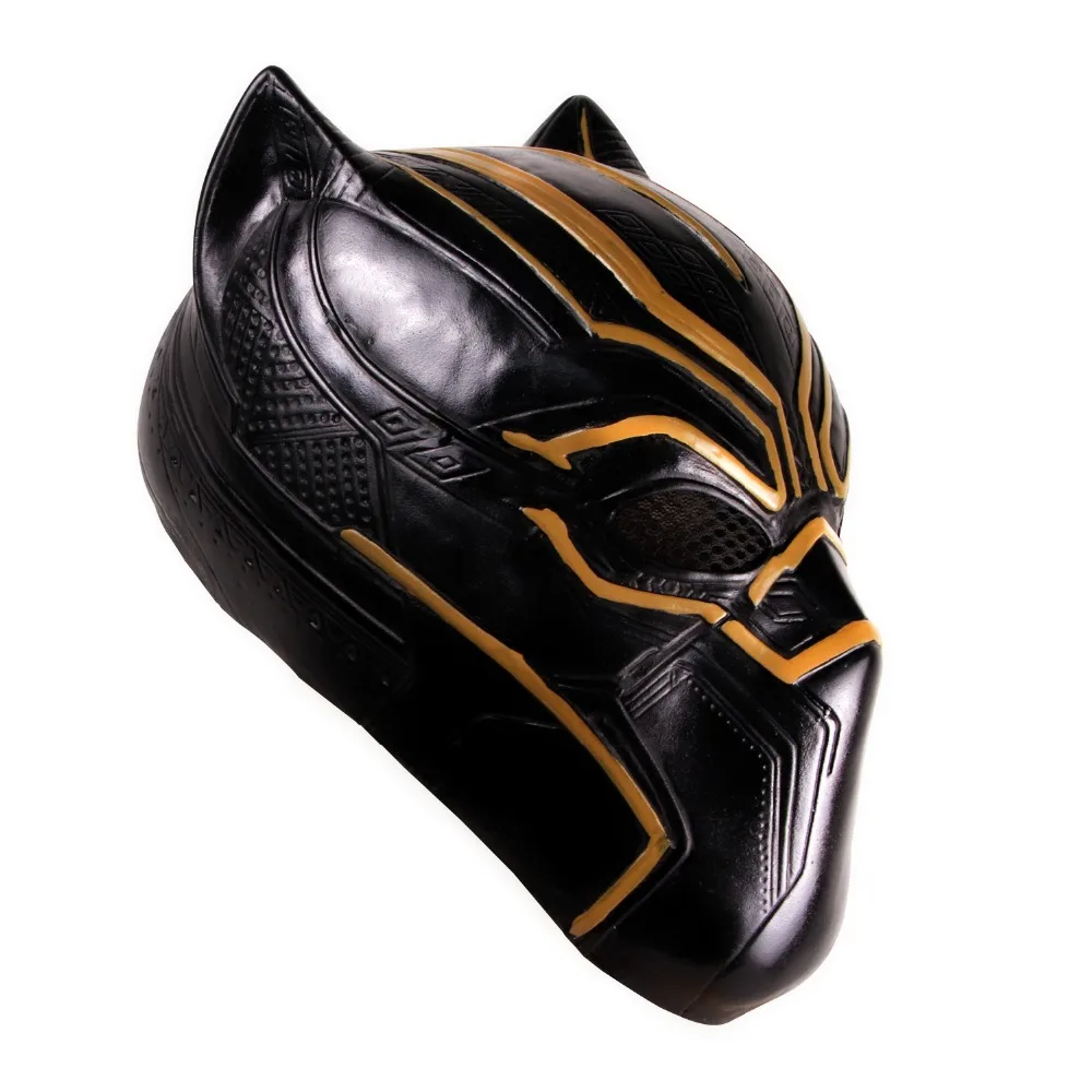 Хэллоуин Черная пантера фильм Deluxe Gold Erik Killmonger Supervillain версия маски