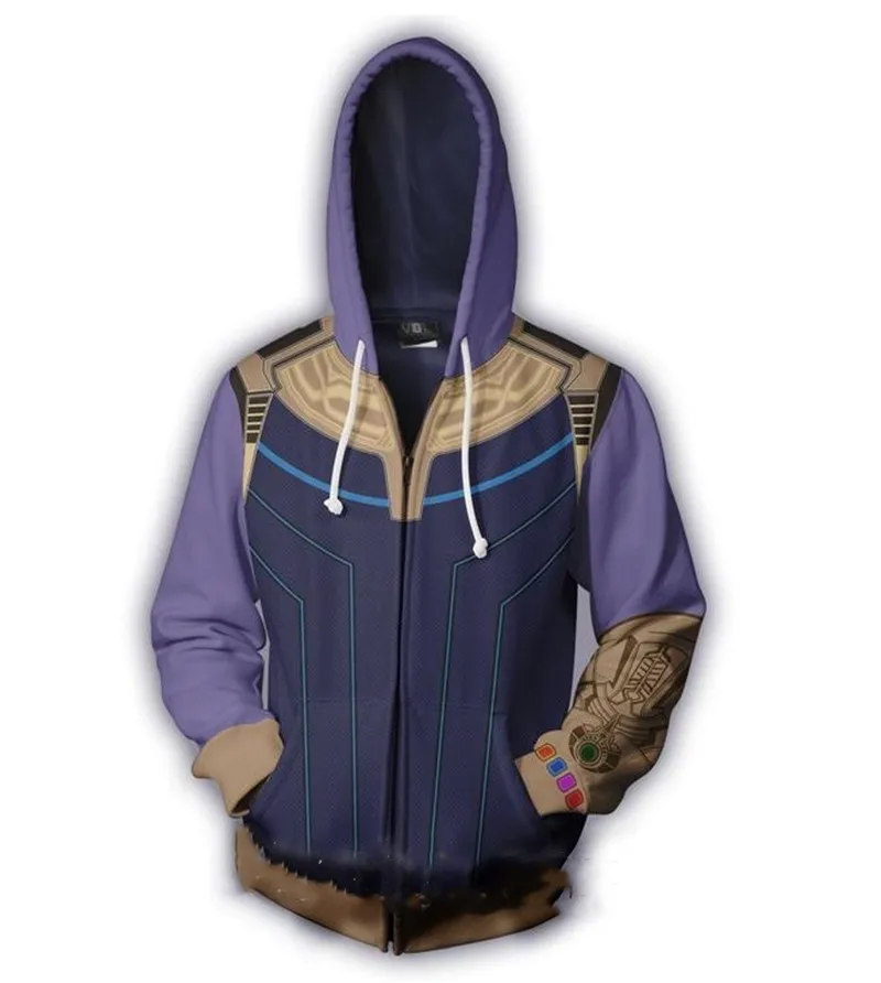 X COSTUME Мстители: Бесконечная война танос связанные с капюшоном Фиолетовый 80%