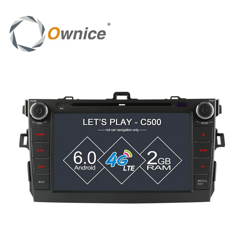 4G LTE 1024*600 8 Восьмиядерный процессор 2 Гб RAM автомобильный dvd плеер Android 6 0 для Toyota